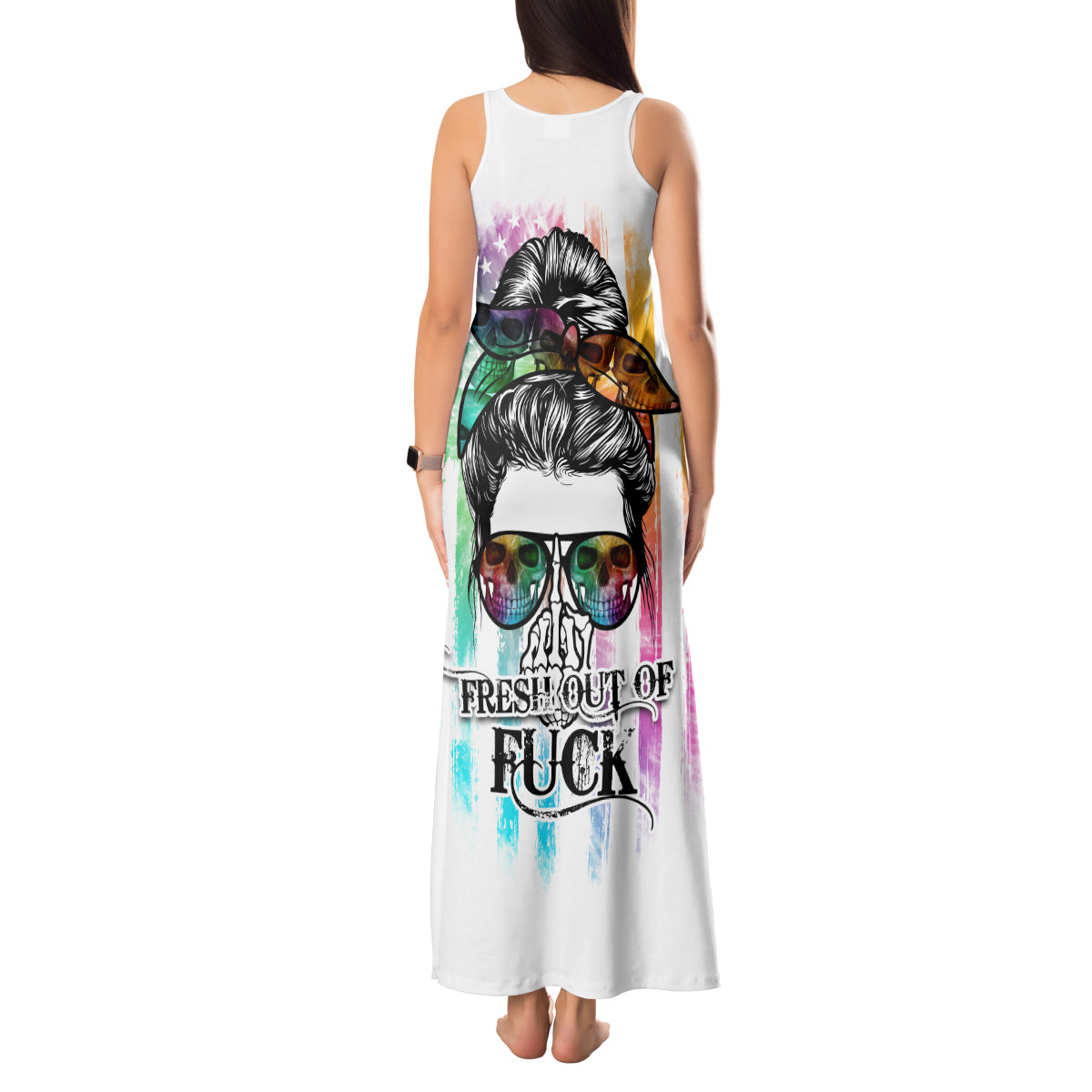 fresh-out-of-fcks-messy-bun-tie-dye-tank-maxi-dress