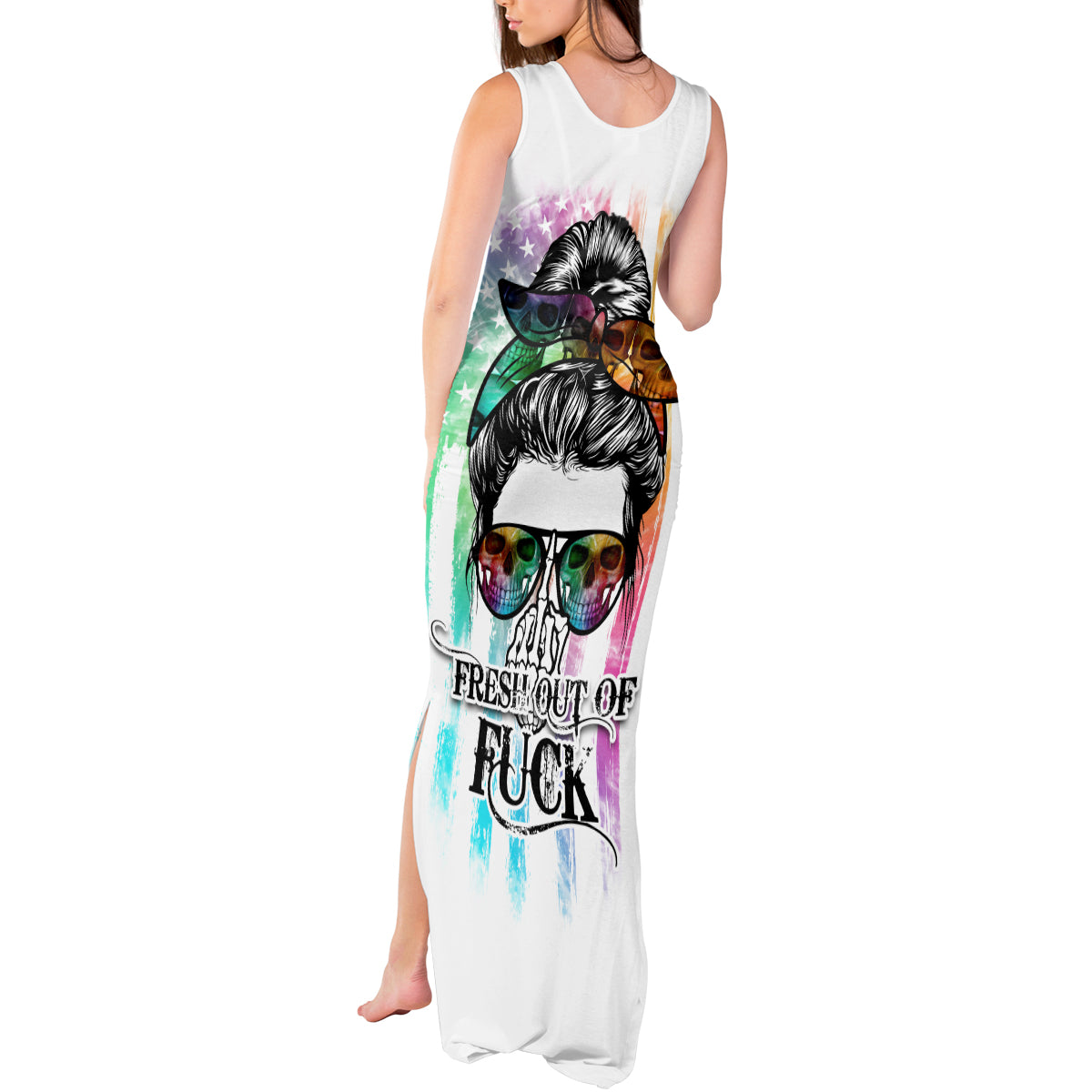 fresh-out-of-fcks-messy-bun-tie-dye-tank-maxi-dress