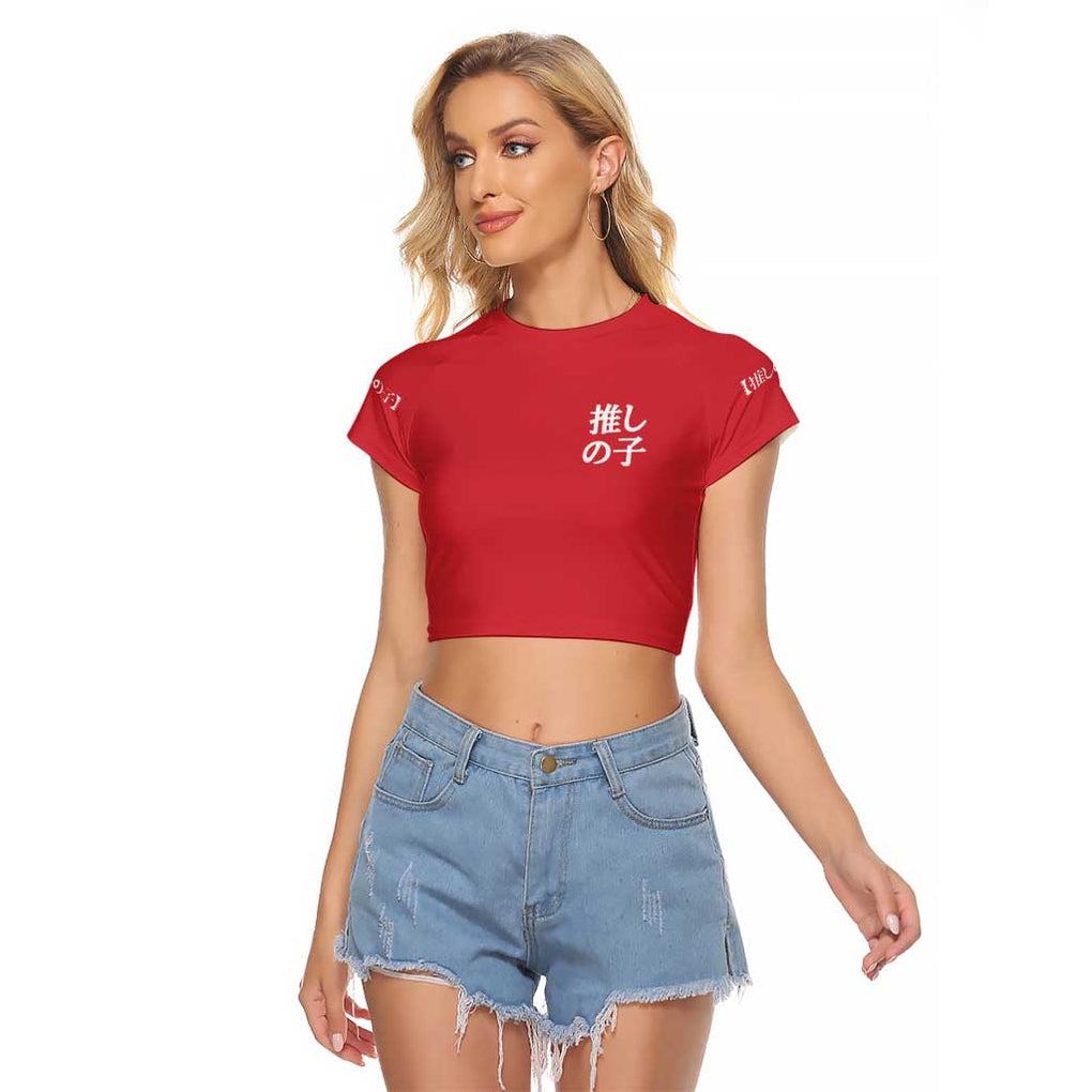Kana Arima Oshi no Ko Raglan Cropped T Shirt Anime Style