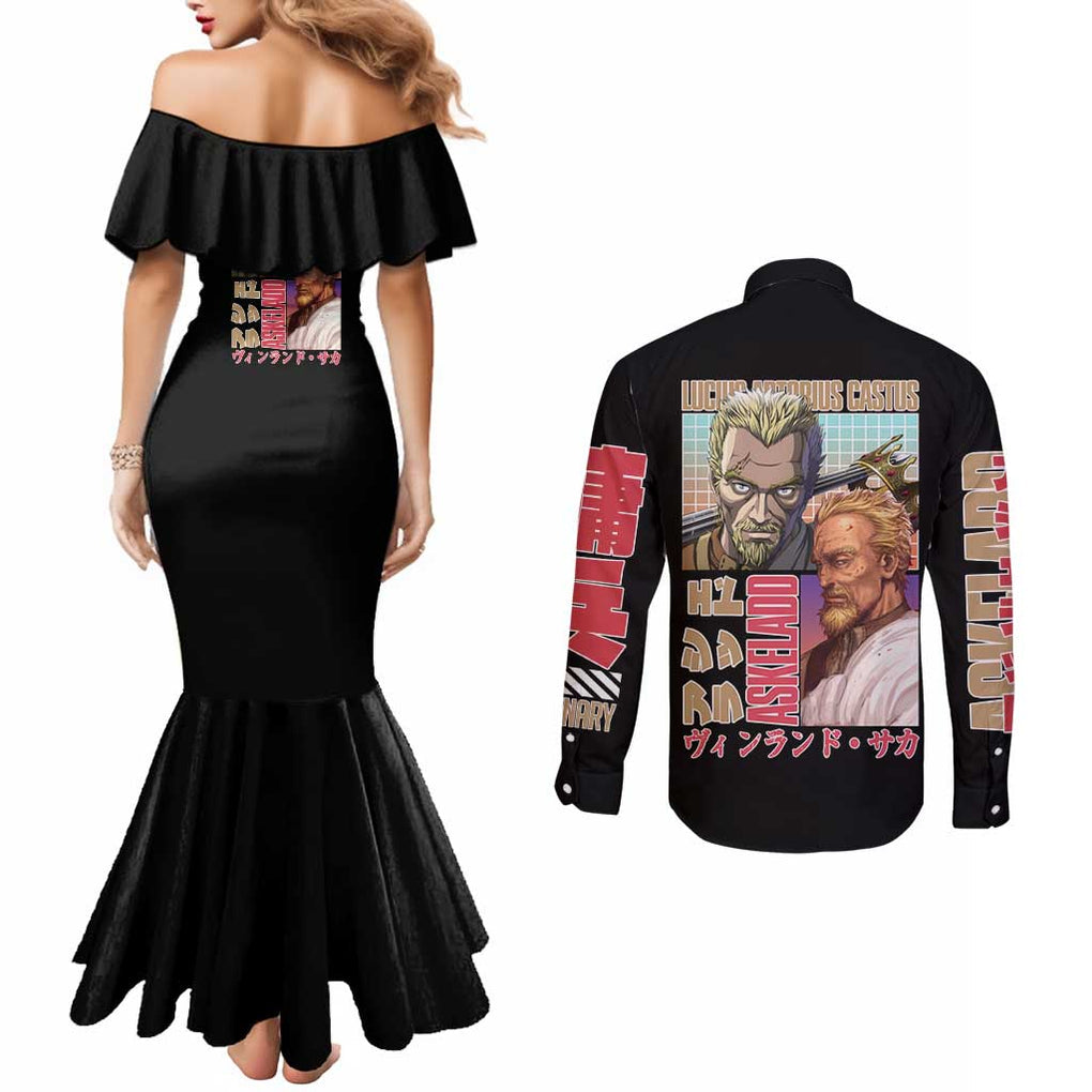 Askeladd Vinland Saga Couples Matching Mermaid Dress and Long Sleeve Button Shirt Anime Style