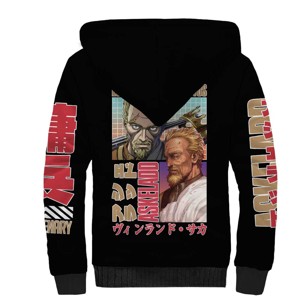 Askeladd Vinland Saga Sherpa Hoodie Anime Style