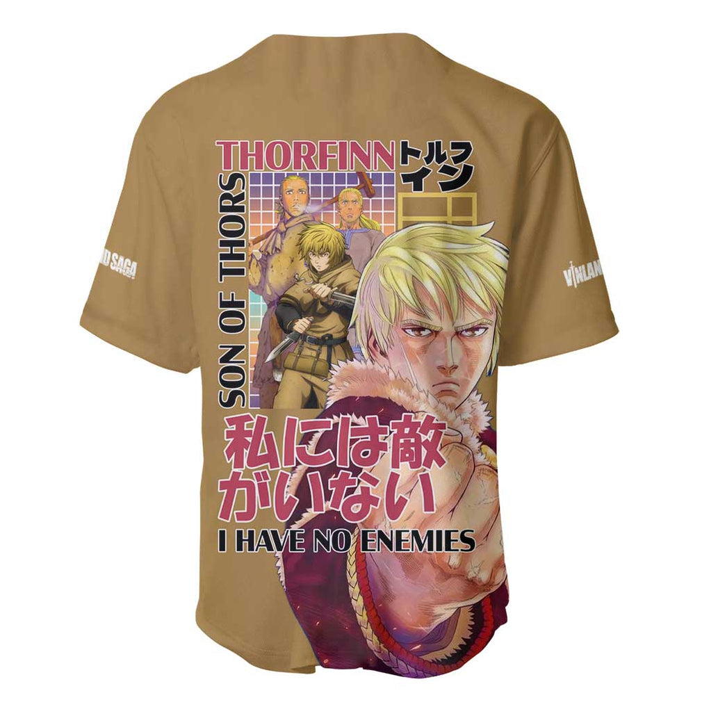 Thorfinn Vinlad Saga Baseball Jersey Anime Style