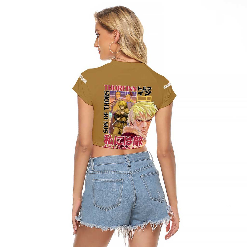 Thorfinn Vinlad Saga Raglan Cropped T Shirt Anime Style