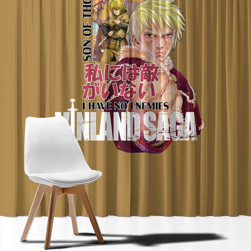 Thorfinn Vinlad Saga Window Curtain Anime Style
