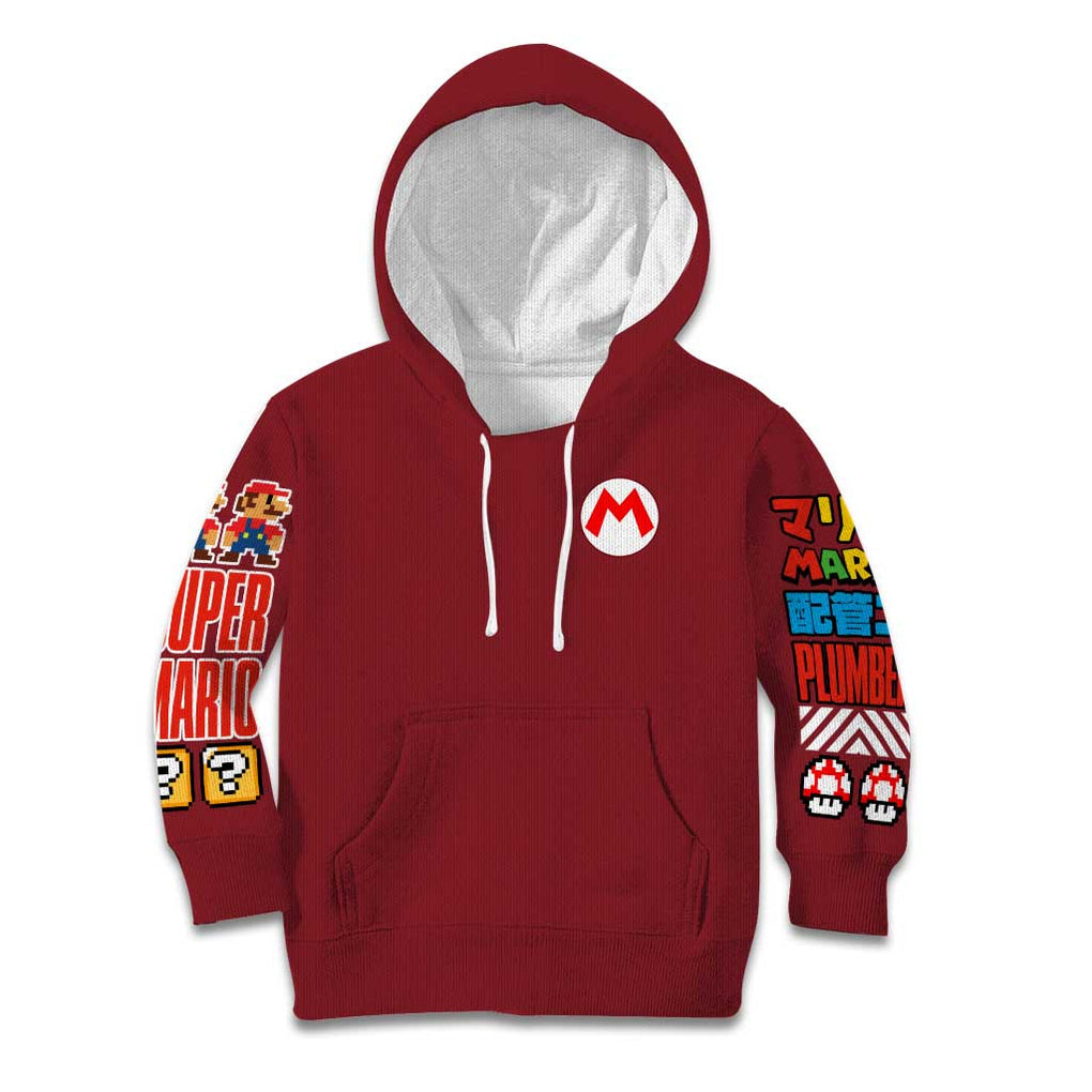 Mario Bros Mario Bros Kid Hoodie Anime Mix 3D Game Style