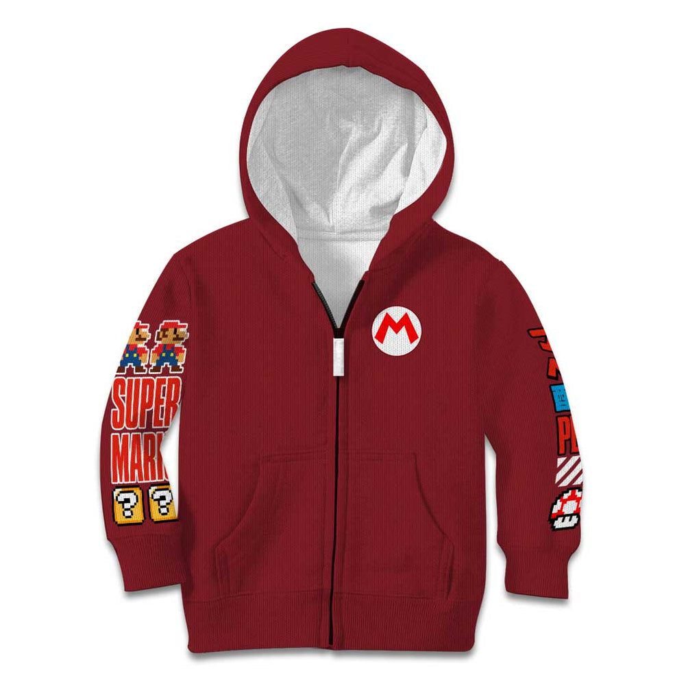 Mario Bros Mario Bros Kid Hoodie Anime Mix 3D Game Style