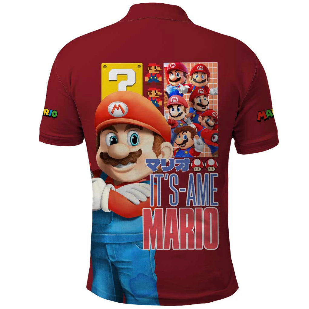 Mario Bros Mario Bros Polo Shirt Anime Mix 3D Game Style