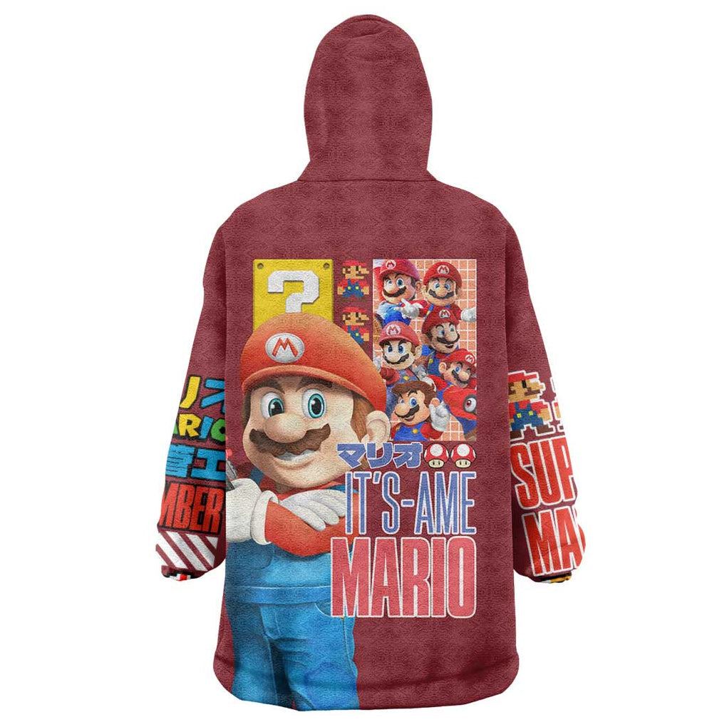 Mario Bros Mario Bros Wearable Blanket Hoodie Anime Mix 3D Game Style