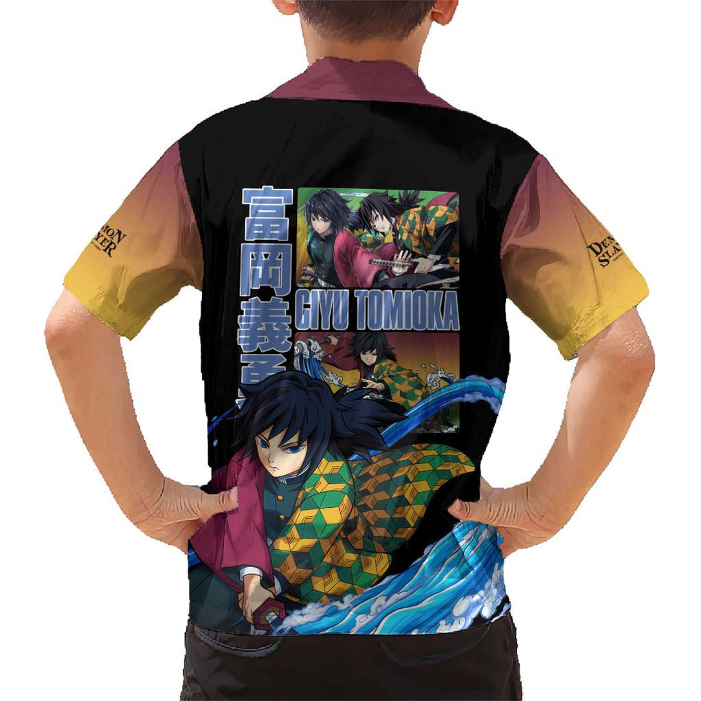 Giyu Tomioka V3 Demon Slayer Kid Hawaiian Shirt Anime Style