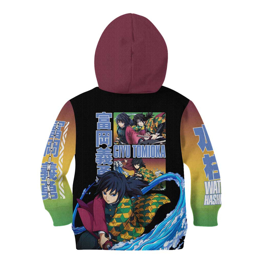 Giyu Tomioka V3 Demon Slayer Kid Hoodie Anime Style