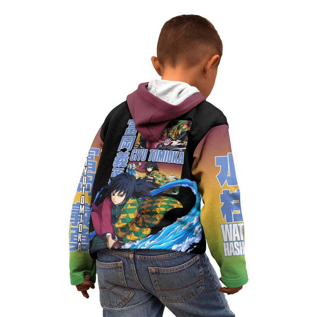 Giyu Tomioka V3 Demon Slayer Kid Hoodie Anime Style