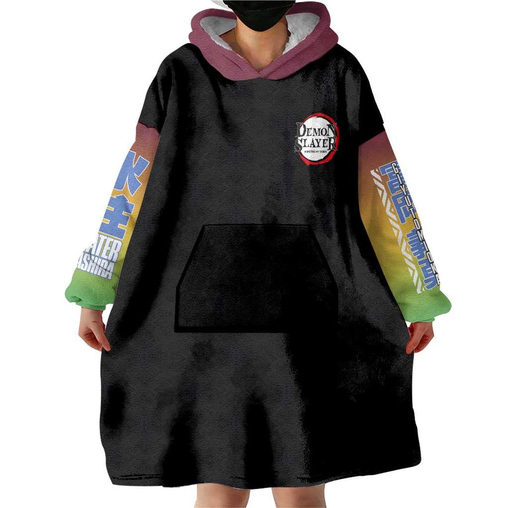 Giyu Tomioka V3 Demon Slayer Wearable Blanket Hoodie Anime Style