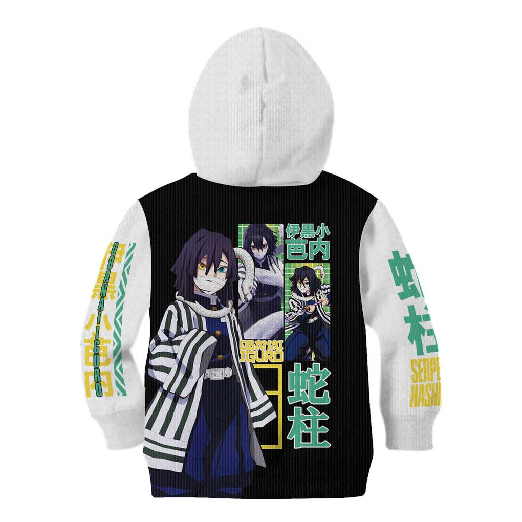 Obanai Iguro V2 Demon Slayer Kid Hoodie Anime Style