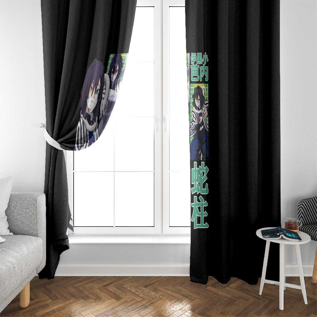 Obanai Iguro V2 Demon Slayer Window Curtain Anime Style