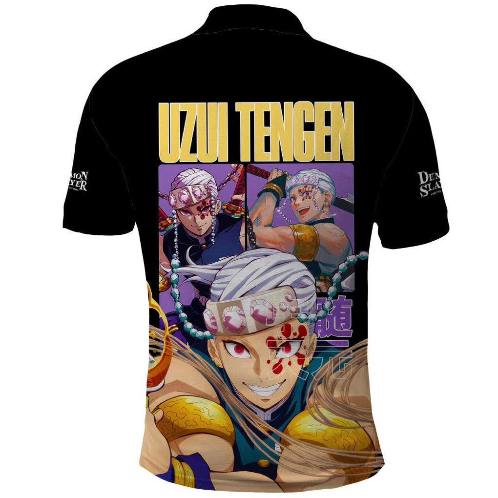 Uzui Tengen V2 Demon Slayer Polo Shirt Anime Style
