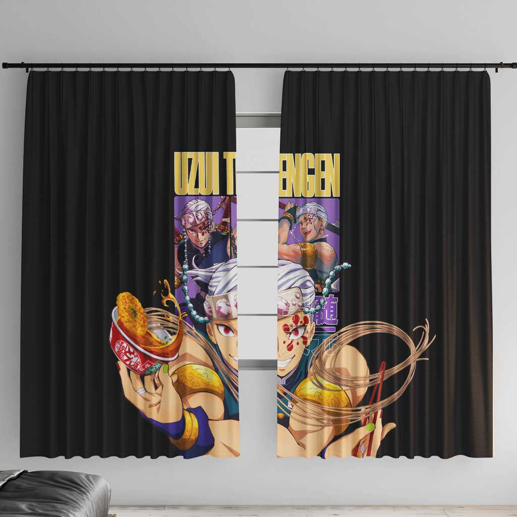 Uzui Tengen V2 Demon Slayer Window Curtain Anime Style