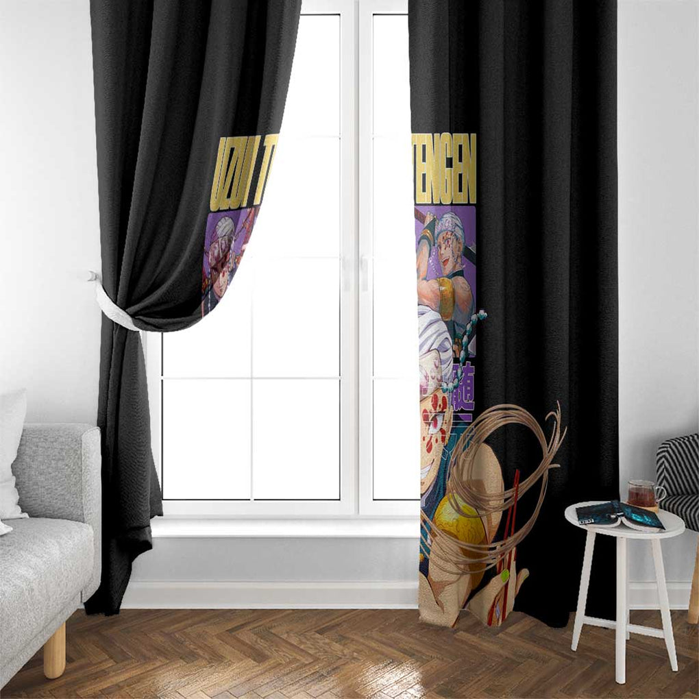 Uzui Tengen V2 Demon Slayer Window Curtain Anime Style