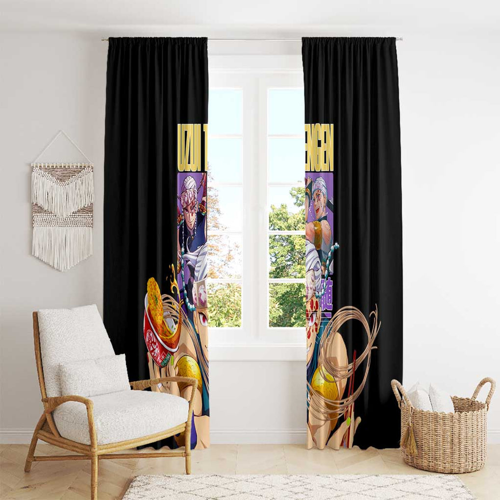 Uzui Tengen V2 Demon Slayer Window Curtain Anime Style