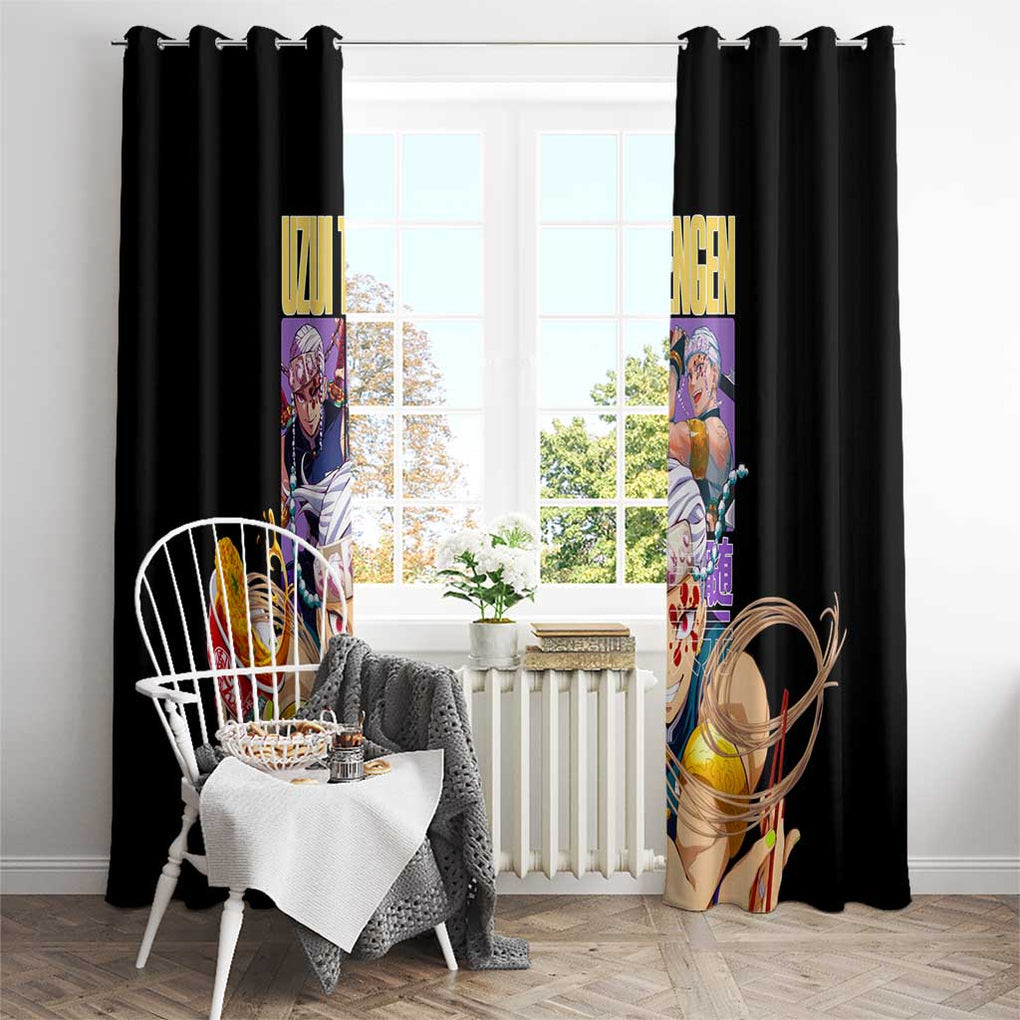 Uzui Tengen V2 Demon Slayer Window Curtain Anime Style