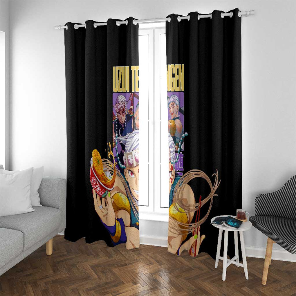 Uzui Tengen V2 Demon Slayer Window Curtain Anime Style