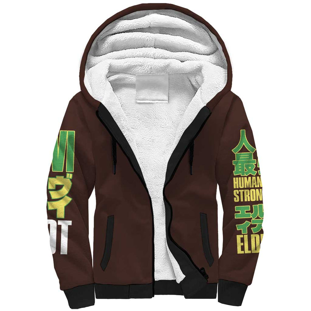 Levi Ackerman V3 Attack on Titan Sherpa Hoodie Anime Style