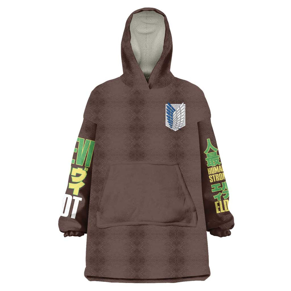 Levi Ackerman V3 Attack on Titan Wearable Blanket Hoodie Anime Style