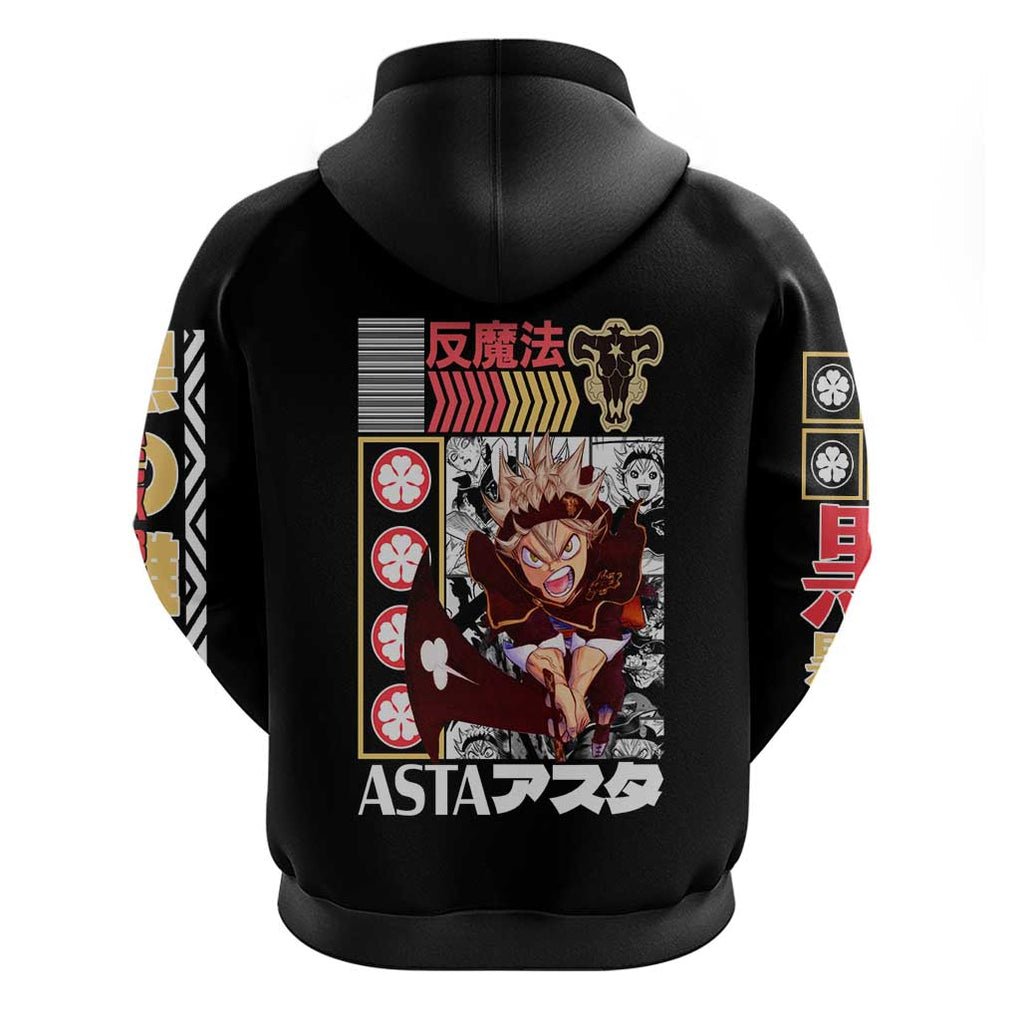 Asta V2 Black Clover Hoodie Anime Style