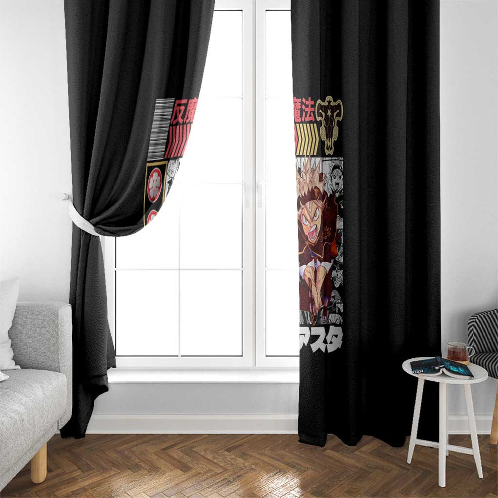 Asta V2 Black Clover Window Curtain Anime Style