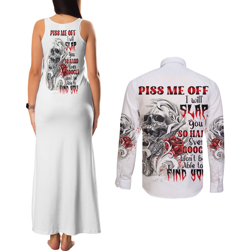 p-me-off-tattooed-skull-rose-couples-matching-tank-maxi-dress-and-long-sleeve-button-shirt