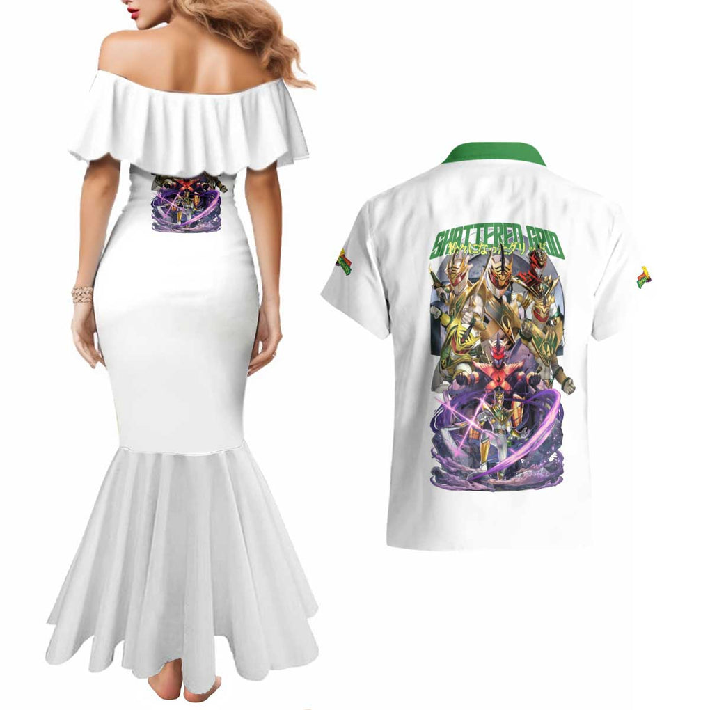 Lord Drakkon Mighty Morphin Power Rangers Couples Matching Mermaid Dress and Hawaiian Shirt Japan Anime Style