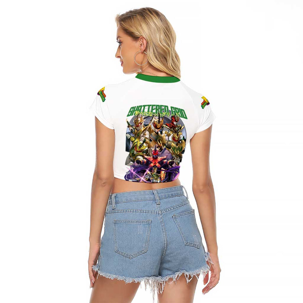 Lord Drakkon Mighty Morphin Power Rangers Raglan Cropped T Shirt Japan Anime Style