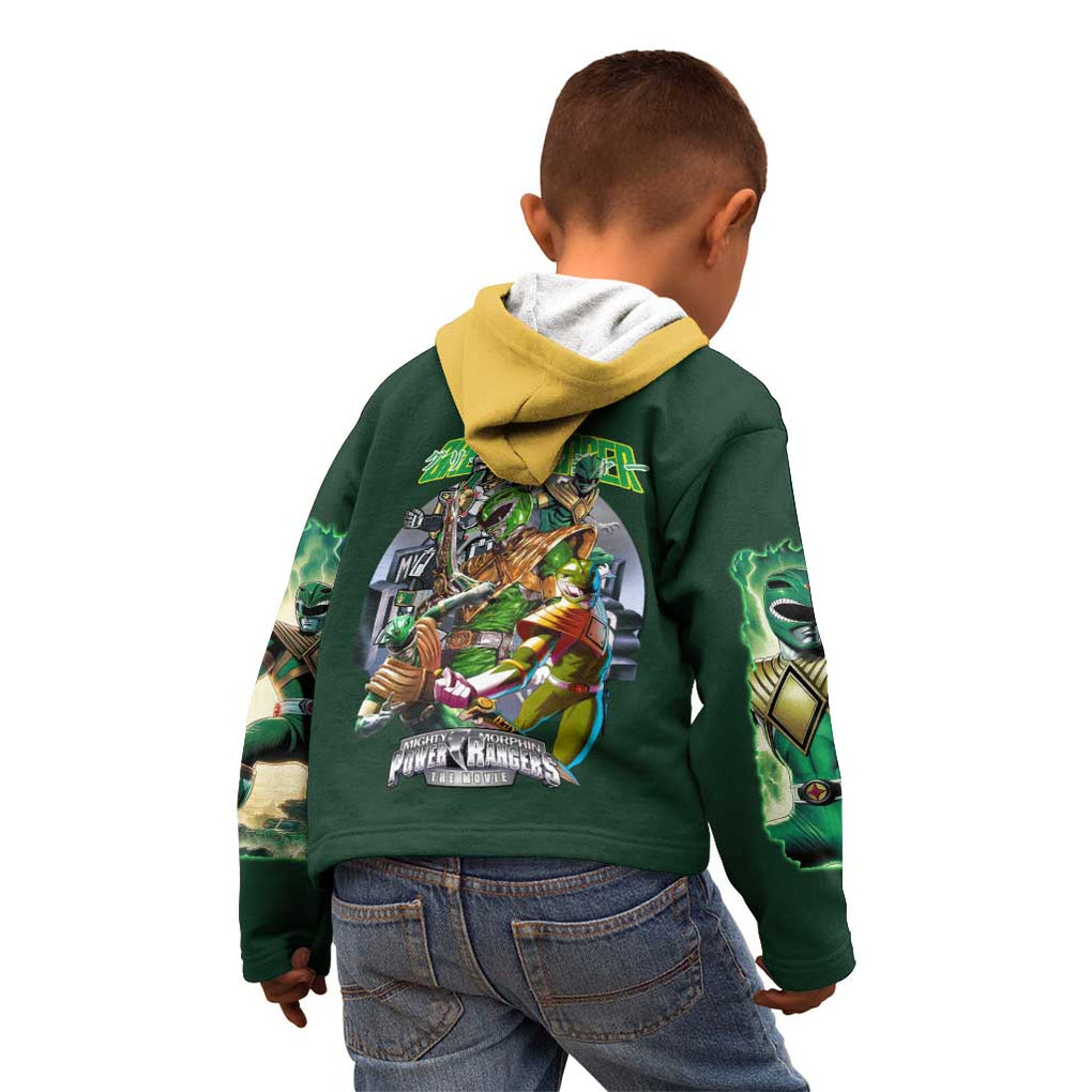 Green Ranger Mighty Morphin Power Rangers Kid Hoodie Japan Anime Style