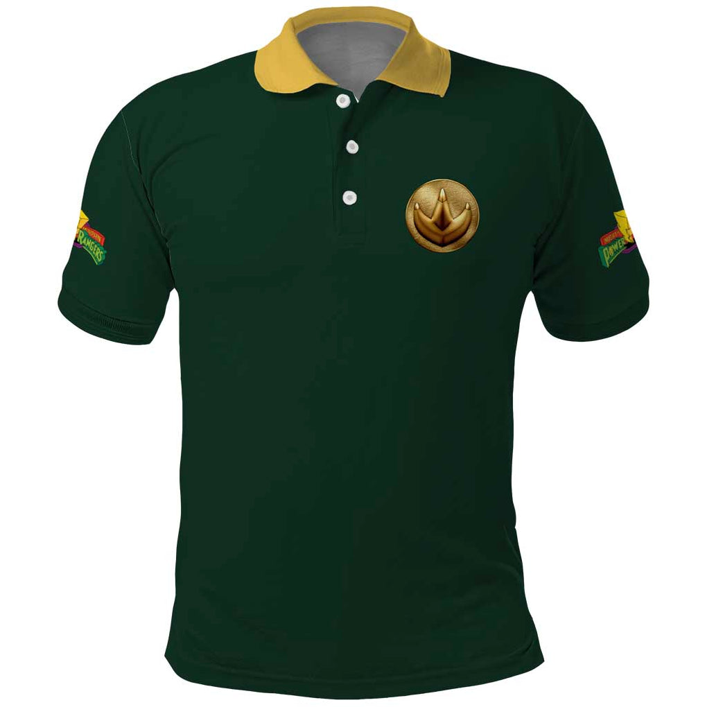 Green Ranger Mighty Morphin Power Rangers Polo Shirt Japan Anime Style