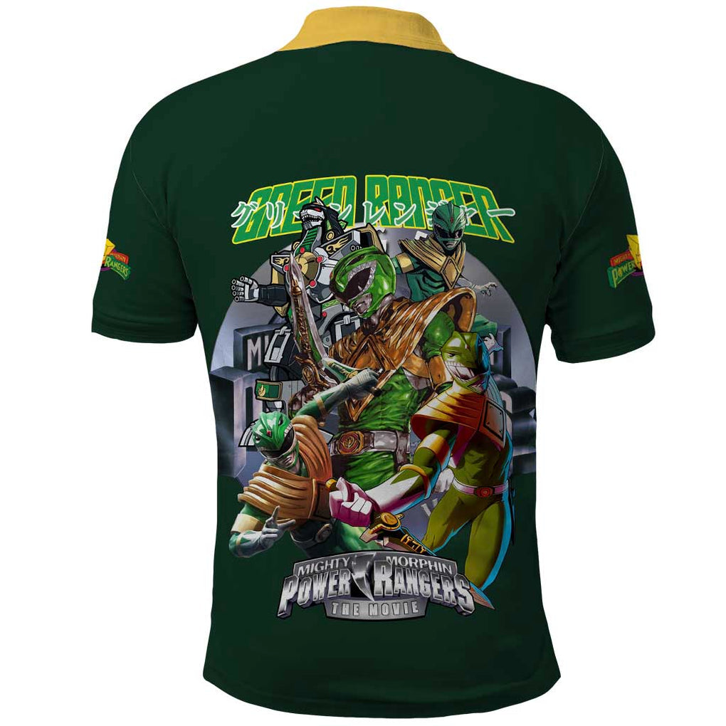 Green Ranger Mighty Morphin Power Rangers Polo Shirt Japan Anime Style