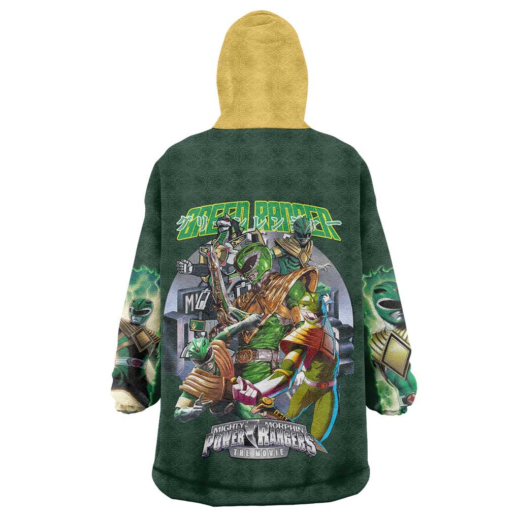 Green Ranger Mighty Morphin Power Rangers Wearable Blanket Hoodie Japan Anime Style