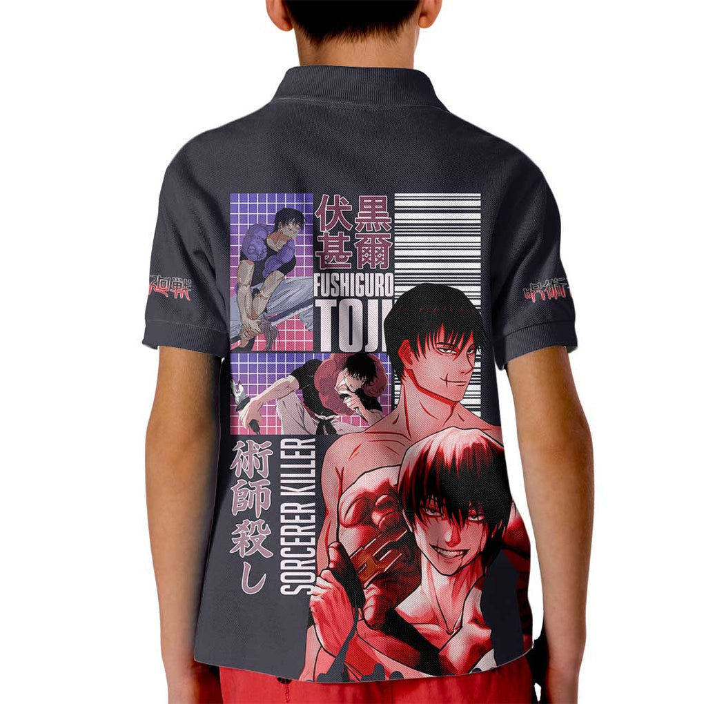 Fushiguro Toji Jujutsu Kaisen Kid Polo Shirt Japan Anime Style