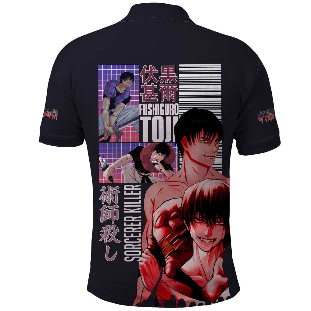 Fushiguro Toji Jujutsu Kaisen Polo Shirt Japan Anime Style