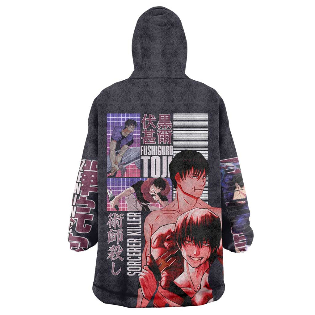 Fushiguro Toji Jujutsu Kaisen Wearable Blanket Hoodie Japan Anime Style