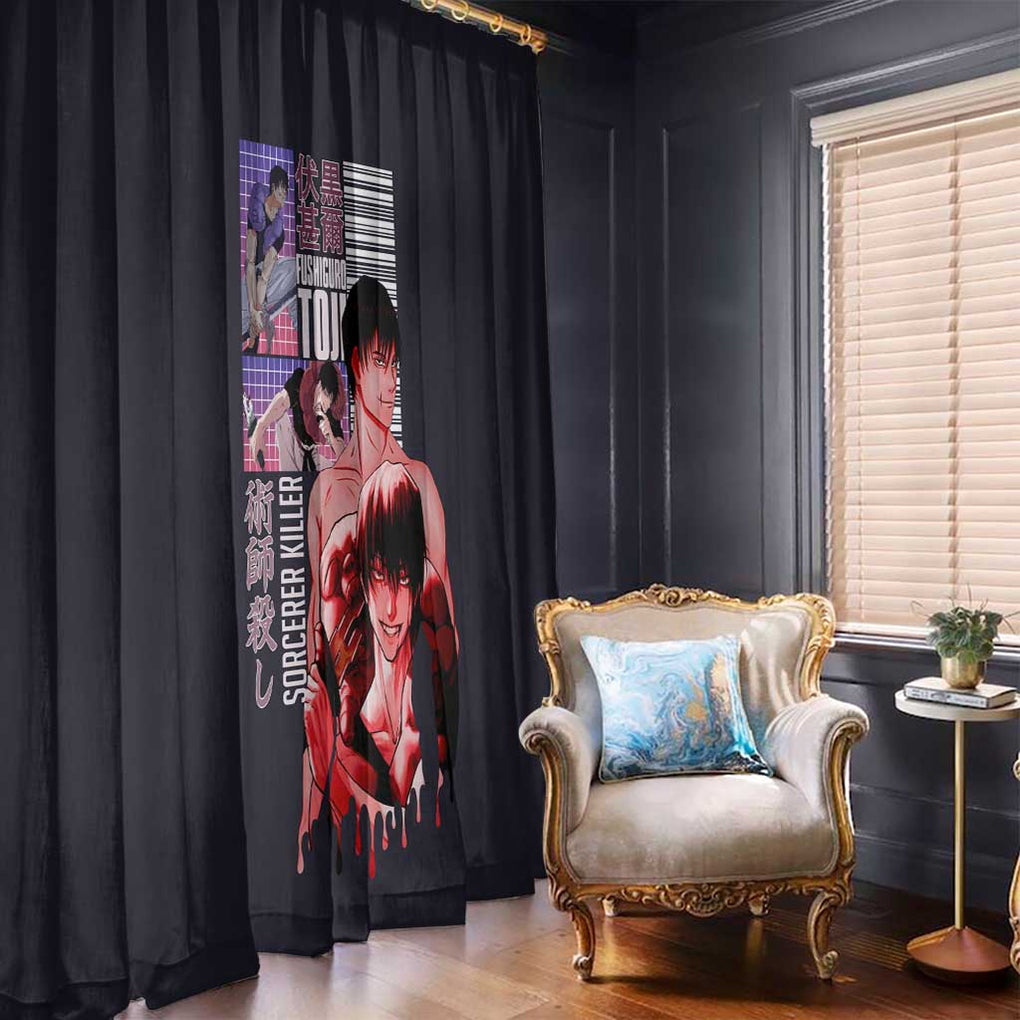 Fushiguro Toji Jujutsu Kaisen Window Curtain Japan Anime Style