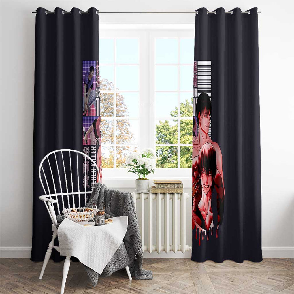 Fushiguro Toji Jujutsu Kaisen Window Curtain Japan Anime Style