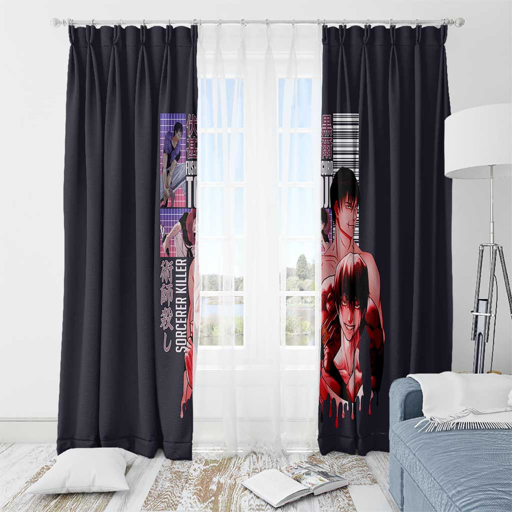 Fushiguro Toji Jujutsu Kaisen Window Curtain Japan Anime Style