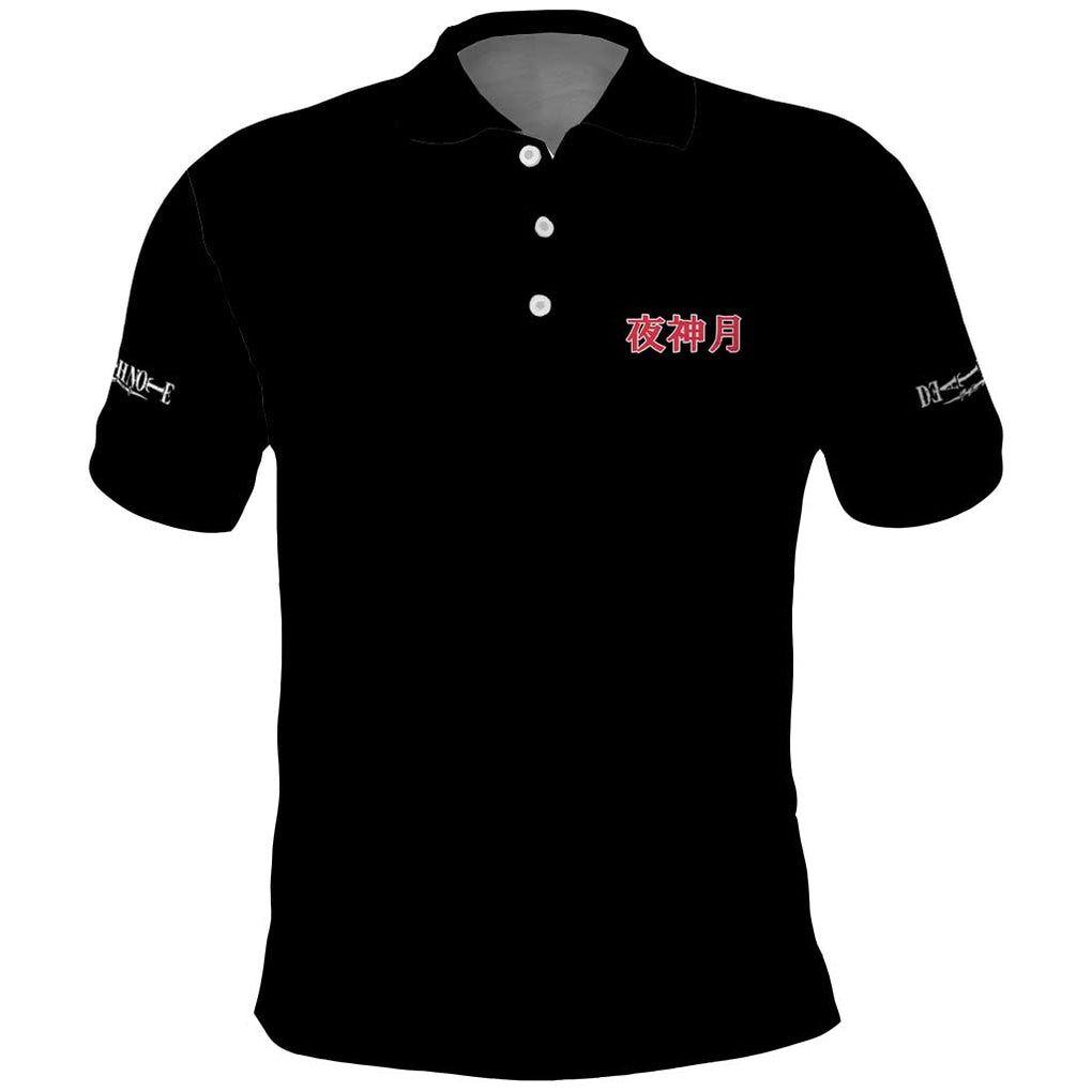 Light Yagami V2 Death Note Polo Shirt Japan Anime Style