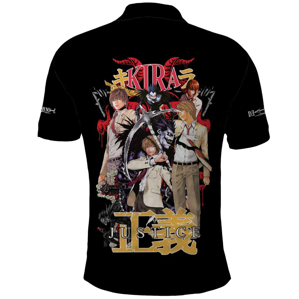 Light Yagami V2 Death Note Polo Shirt Japan Anime Style