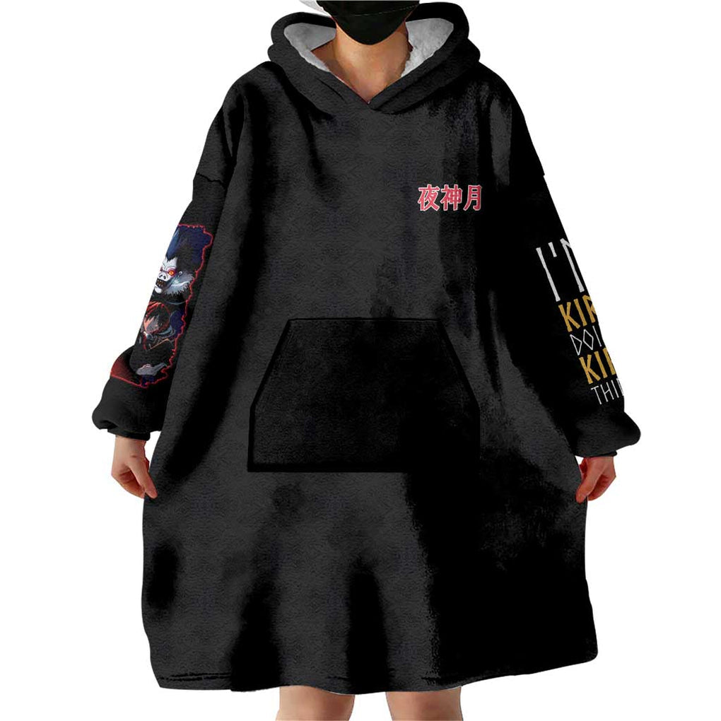 Light Yagami V2 Death Note Wearable Blanket Hoodie Japan Anime Style