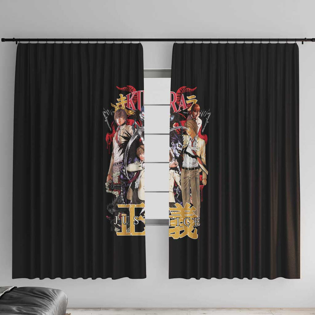 Light Yagami V2 Death Note Window Curtain Japan Anime Style