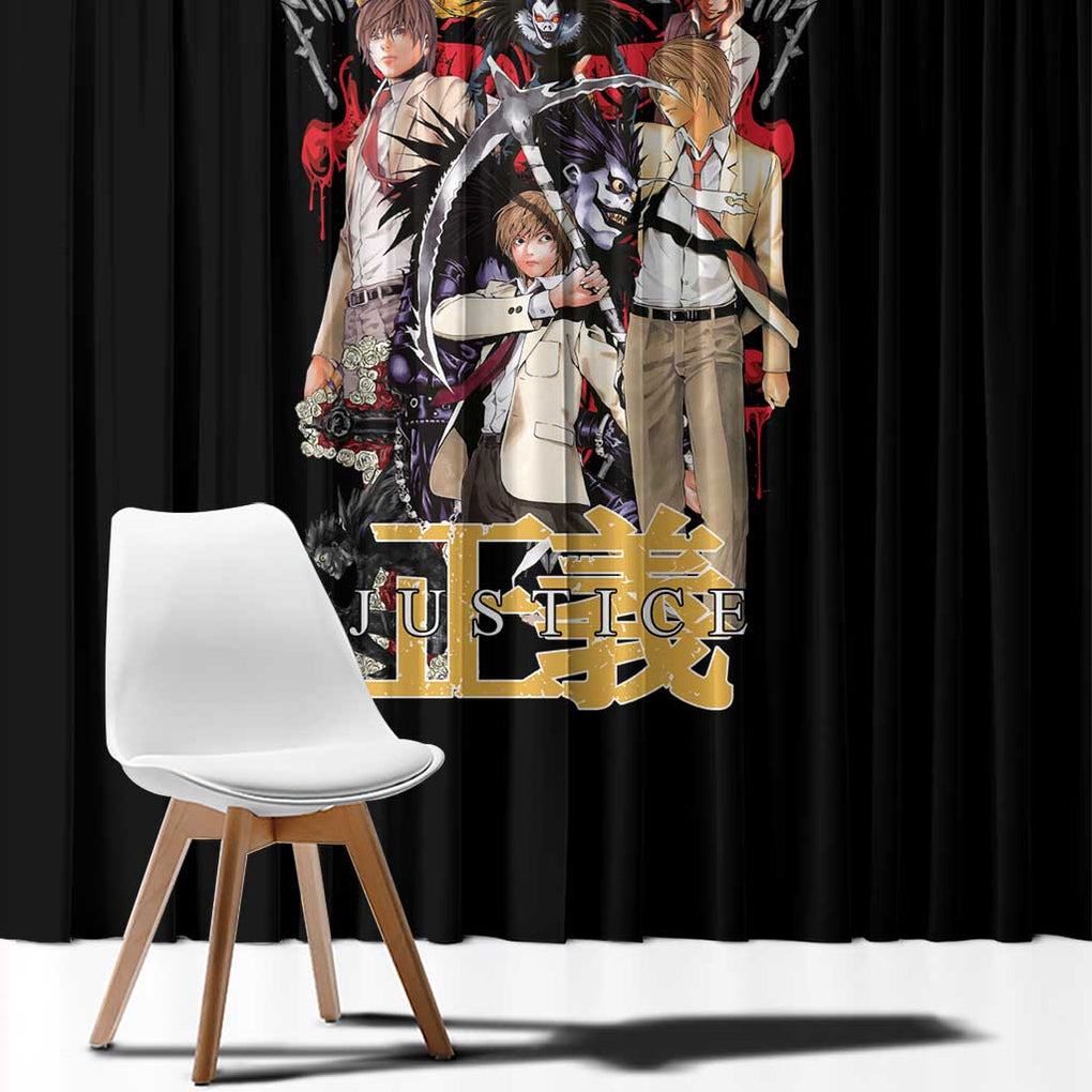 Light Yagami V2 Death Note Window Curtain Japan Anime Style