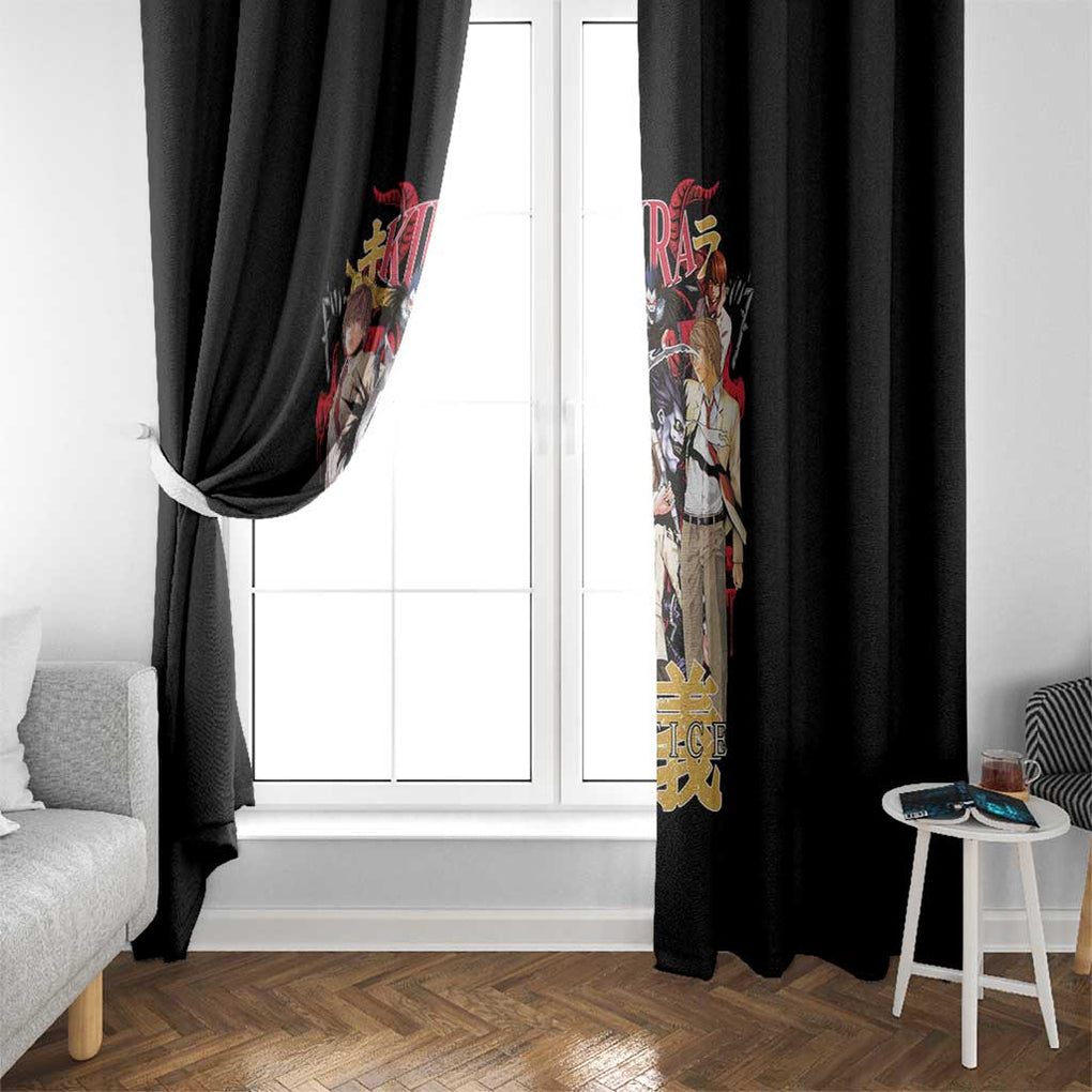 Light Yagami V2 Death Note Window Curtain Japan Anime Style