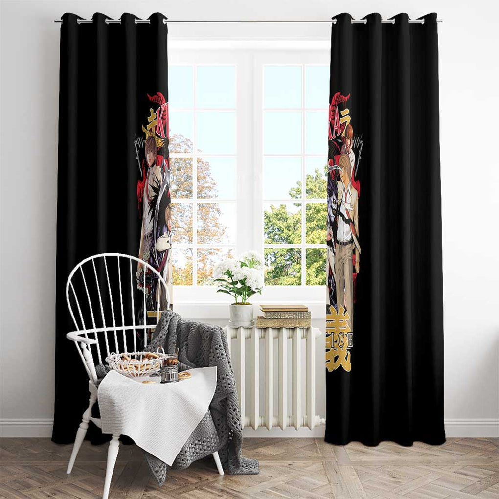 Light Yagami V2 Death Note Window Curtain Japan Anime Style