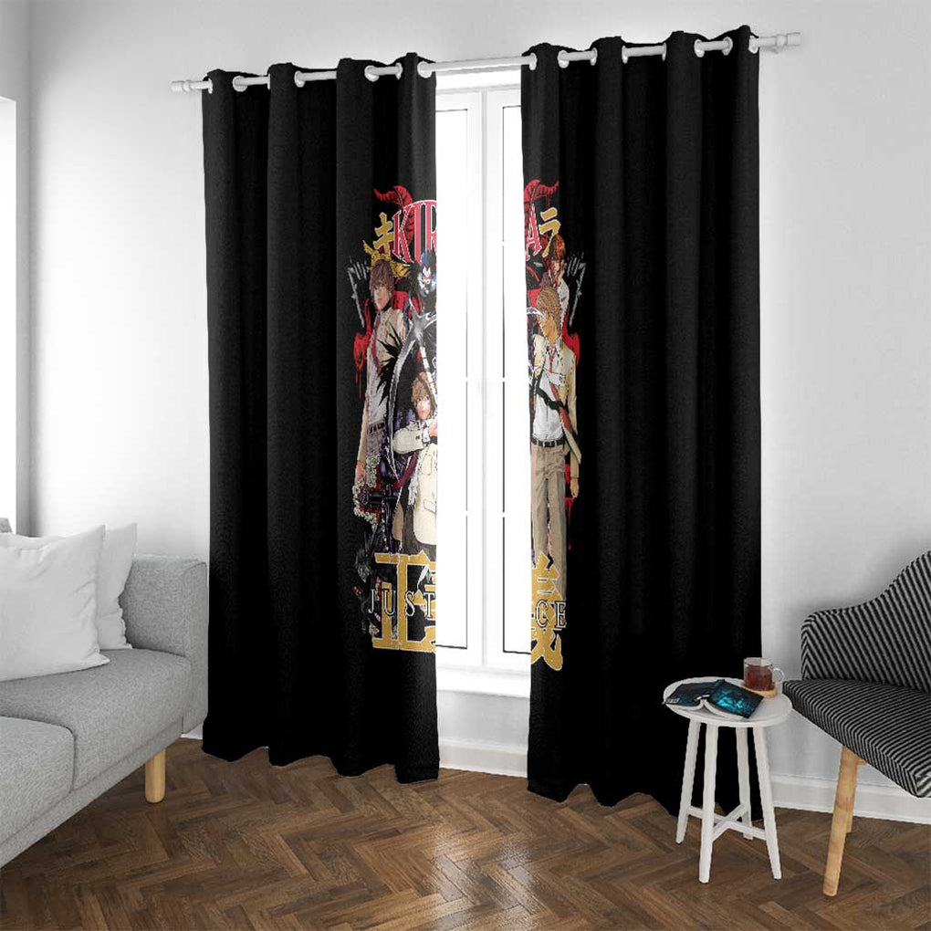 Light Yagami V2 Death Note Window Curtain Japan Anime Style