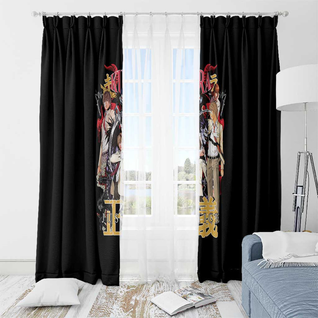 Light Yagami V2 Death Note Window Curtain Japan Anime Style